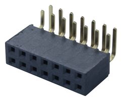 SAMTEC SSW-107-02-G-D-RA PCB插座, 板至板, 2.54 mm, 2 排, 14 触点, 通孔安装直角, SSW