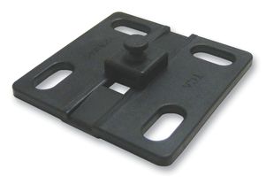 HELLERMANNTYTON 161-64013 HWBASEA-PA66HIRHS-BK Fastener, Helawrap Mounting Base, Adhesive Backed Cable Clamp, Nylon 6.6 (Polyamide 6.6), Black