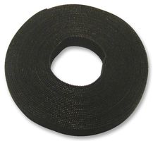 HELLERMANNTYTON 130-00020 TEXTIE 5M-PA66/PP-BK 钩环紧固件, 5米卷轴, 0.5 ", 12.5 mm, 黑色, 尼龙 (聚酰胺), PP (聚丙烯)