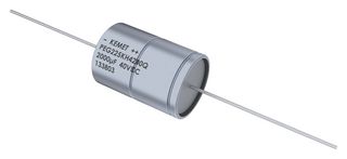 KEMET PEG225KF4120ME1 铝电解电容, 1200 µF, 40 V, ± 20%, 轴向引线, 2000 小时 @ 150°C, 极性