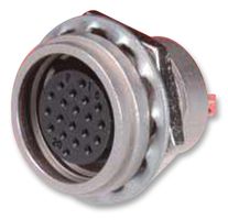 HIROSE / HRS HR25A-9J-20S 圆形连接器, Miniature Circular Connector, HR25A Series, 电缆安装插座, 20 触点, 焊接插座, 推挽