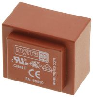 MYRRA 44050 PCB变压器, EI 30 x 10.5, 全封装安全隔离, 230V, 9V, 1 VA, 50Hz / 60Hz, 单初级, 单次级