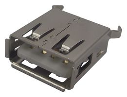 MULTICOMP PRO MC32595 连接器, USB, USB A, USB 2.0, 插座, 4 路, 通孔安装, 垂直