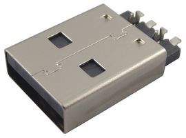 MULTICOMP PRO MC32604 连接器, USB, USB A, USB 2.0, 插头, 4 路, 表面安装, 直角型