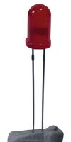 VISHAY TLHR6400 LED, Red, Through Hole, T-1 3/4 (5mm), 20 mA, 2 V, 625 nm