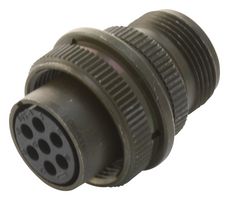 AMPHENOL INTERCONNECT INDIA MS3106A16S-1S 圆形连接器, MIL-DTL-5015 系列, MS3106 Series, 直型插头, 7 触点, 焊接插座, 螺纹
