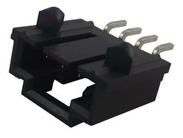 MOLEX 15-91-3044 引脚针座, 直角, 线至板, 2.54 mm, 1 排, 4 触点, 表面安装直角, SL 70634 Series