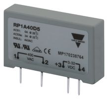 CARLO GAVAZZI RP1A23D5 Solid State Relay, SPST, 5 A, 265 Vrms, PCB, Through Hole, Zero Crossing