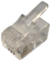 MULTICOMP PRO 7001-4P4C 模块连接器, RJ10 插头, 1 x 1 (端口), 4P4C, 电缆安装