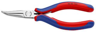 KNIPEX 35 82 145 钳子，115 mm长，45° 弯半圆长钳口镜面抛光电子
