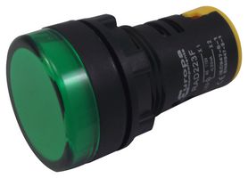 MULTICOMP PRO RAD223F 发光二极管指示器 面板安装, 领航灯, 绿色, 110 VAC, 22 mm, IP65