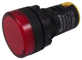 MULTICOMP PRO RAD224F 发光二极管指示器 面板安装, 领航灯, 红色, 110 VAC, 22 mm, IP65
