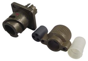 ITT CANNON CA3100R10SL-3PBF80 Circular Connector, CA Series, MIL-DTL-5015 Series, Wall Mount Receptacle, 3 Contacts, Crimp Pin