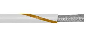 ALPHA WIRE 1854 WN005 线缆, PVC(聚氯乙烯), 白色, 棕色, 24 AWG, 7 x 32AWG, 100 ft