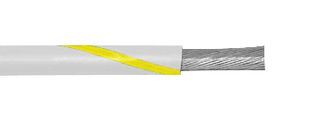 ALPHA WIRE 3055 WY001 线缆, PVC(聚氯乙烯), 白色、黄色, 18 AWG, 16 x 30AWG, 1000 ft