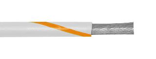 ALPHA WIRE 1550 WO005 线缆, PVC(聚氯乙烯), 白色, 橙色, 24 AWG, 7 x 32AWG, 100 ft