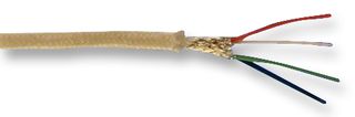 ALPHA WIRE 2831/2 WH005. 多芯电缆, 屏蔽, 2 芯, 24 AWG, 100 ft, 30.5 m