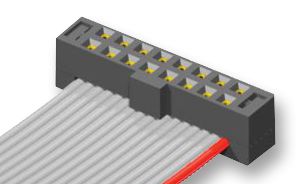 SAMTEC TCSD-05-01-N IDC连接器, IDC插座, 母, 2 mm, 2排, 10 触点, 电缆安装