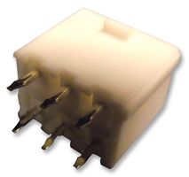 MOLEX 39-31-0060.. 引脚针座, 线至板, 4.2 mm, 2 排, 6 触点, 通孔直型, Mini-Fit Jr. 5566 Series