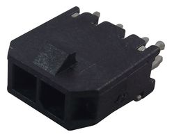 MOLEX 43650-0218 引脚针座, 电源, 线至板, 3 mm, 1 排, 2 触点, 通孔直型, Micro-Fit 3.0 43650