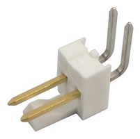 MOLEX 22-12-2024 引脚针座, 线至板, 2.54 mm, 1 排, 2 触点, 通孔直角, KK 254 7478