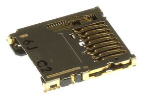 HIROSE / HRS DM3BT-DSF-PEJS Memory Card Connector, MicroSD, Push-Push, 8 Contacts, Copper Alloy, Gold Plated Contacts, DM3