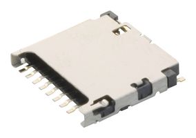 HIROSE / HRS DM3D-SF 存储卡连接器, Micro SD, 推-拉, 8 触点, 铜合金, 镀金触芯, DM3