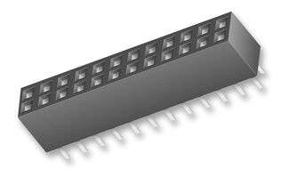 SAMTEC BCS-105-L-D-TE PCB插座, 板至板, 2.54 mm, 2 排, 10 触点, 通孔安装, Tiger Claw BCS
