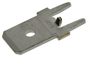 AMP - TE CONNECTIVITY 63849-1 电路板接线端子, 6.35mm x 0.81mm, 0.25" x 0.032", 黄铜, 1.4 mm, 锡