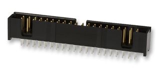 TE CONNECTIVITY - AMP 5103308-8 引脚针座, 线至板, 2.54 mm, 2 排, 40 触点, 通孔直型, AMP-LATCH