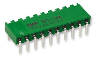 TE CONNECTIVITY - AMP 1-216602-0 PCB插座, 板至板, 2.54 mm, 1 排, 10 触点, 通孔安装直角, AMPMODU HV-190