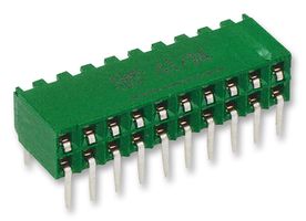 AMP - TE CONNECTIVITY 216604-6 Pin Header, Board-to-Board, 2.54 mm, 2 Rows, 12 Contacts, Through Hole, AMPMODU HV-190