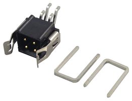 HARWIN M80-6660442 引脚针座, 锁定式, 板至板, 线至板, 2 mm, 2 排, 4 触点, 表面安装直角, Datamate L-Tek M80-66