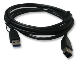 ROLINE 11.02.8870 USB Cable, Type A Plug to Type B Plug, 1.8 m, 5.9 ft, USB 3.0, Black