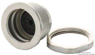 BINDER 09-4836-00-12 Circular Connector, Miniature Circular Connector, 440 Series, Panel Mount Receptacle, 12 Contacts