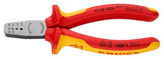 KNIPEX 97 68 145 A 压接工具, 手动, 23-13AWG End SleevesFerrules