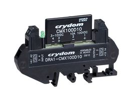 SENSATA/CRYDOM DRA1-CMXE100D6 固态继电器, SPST-常开, 6 A, 100 VDC, DIN轨安装, 笼型弹簧夹