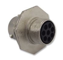 SOURIAU-SUNBANK / EATON UT07128PH 圆形连接器, Standard Circular Connector, Trim Trio UT0系列, 锁紧螺母插座, 8 触点, 压接引脚-无触芯, 卡口