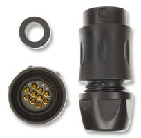 SOURIAU-SUNBANK / EATON UTS6JC12E10S 圆形连接器, Standard Circular Connector, Trim Trio UTS系列, 直型插头, 10 触点, 焊接插座, 卡口