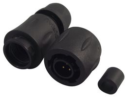 SOURIAU-SUNBANK / EATON UTS6JC8E3P 圆形连接器, Standard Circular Connector, Trim Trio UTS系列, 直型插头, 3 触点, 焊接引脚, 卡口