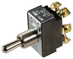 HONEYWELL 12TS15-7 拨动开关, (开)-关-(开), DPDT, 不发光, TS Series, 面板安装, 20 A