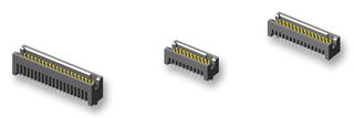 SAMTEC TFC-110-12-F-D-A 引脚针座, 板至板, 线至板, 1.27 mm, 2 排, 20 触点, 表面安装 , Tiger Eye TFC