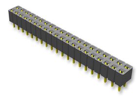 SAMTEC SLW-105-01-T-D PCB Receptacle, Square Post, Board-to-Board, 2.54 mm, 2 Rows, 10 Contacts