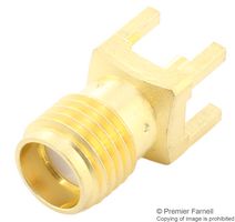 MULTICOMP PRO MP-60-04 TGG 射频/同轴连接器, SMA同轴, 直型插座, 通孔安装 垂直, 50 ohm, 铍铜