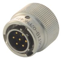 AMPHENOL LTD 62GB-56T10-07PN(416) 圆形连接器, 62GB 系列, MIL-DTL-26482 系列, 直型插头, 7 触点, 焊接引脚, 卡口