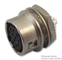 HIROSE / HRS HR10A-10R-12S(71) Circular Connector, Miniature Circular Connector, HR10 Series, Panel Mount Receptacle, 12 Contacts