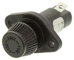 LITTELFUSE 057100CCL Fuseholder, Panel Mount, 600V, 30A, Class CC, Solder / Quick Connect, Fingergrip Cap