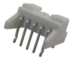JST / JAPAN SOLDERLESS TERMINALS S05B-PASK-2  (LF)(SN) 引脚针座, 侧部进入, 线至板, 2 mm, 1 排, 5 触点, 通孔安装, PA