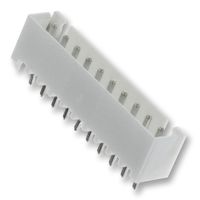 JST / JAPAN SOLDERLESS TERMINALS B10B-XH-AM (LF)(SN) 引脚针座, 顶部进入, 线至板, 2.5 mm, 1 排, 10 触点, 通孔安装, XH