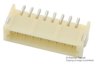 JST / JAPAN SOLDERLESS TERMINALS S8B-ZR-SM4A-TF (LF)(SN) 引脚针座, 侧部进入, 线至板, 1.5 mm, 1 排, 8 触点, 表面安装　, ZH